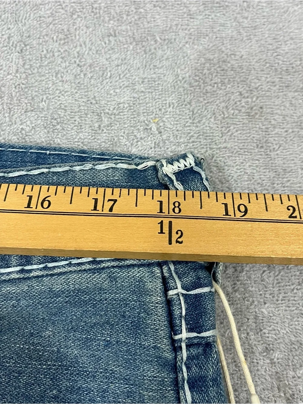 True Religion Men's 36 Ricky Relaxed Straight Super T Jeans Flap Pockets NWT